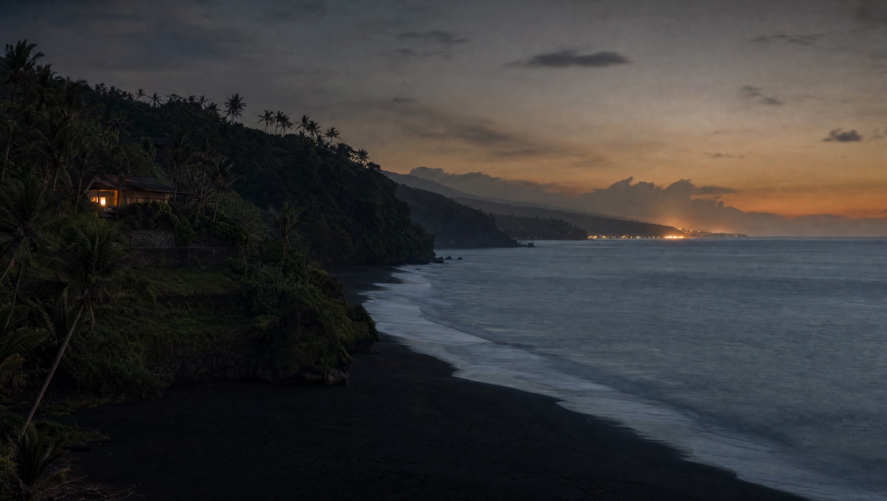 North Bali coast contrasted with the developed south, investment comparison